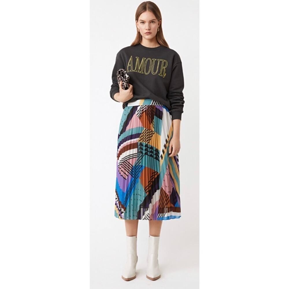 Suncoo Paris Fanja Skirt in Graphic Print Women’s Sz. T1 (US S)